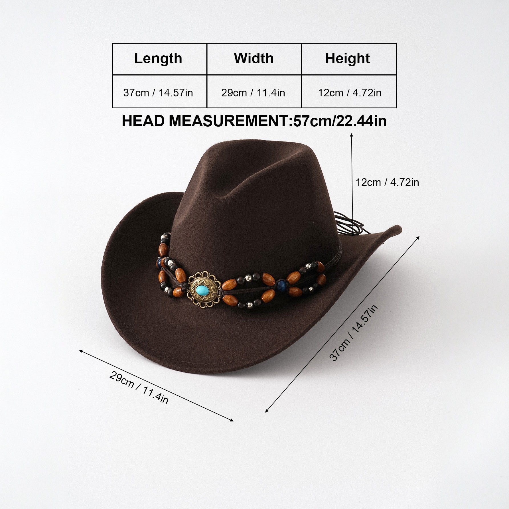 Western cowboy hat