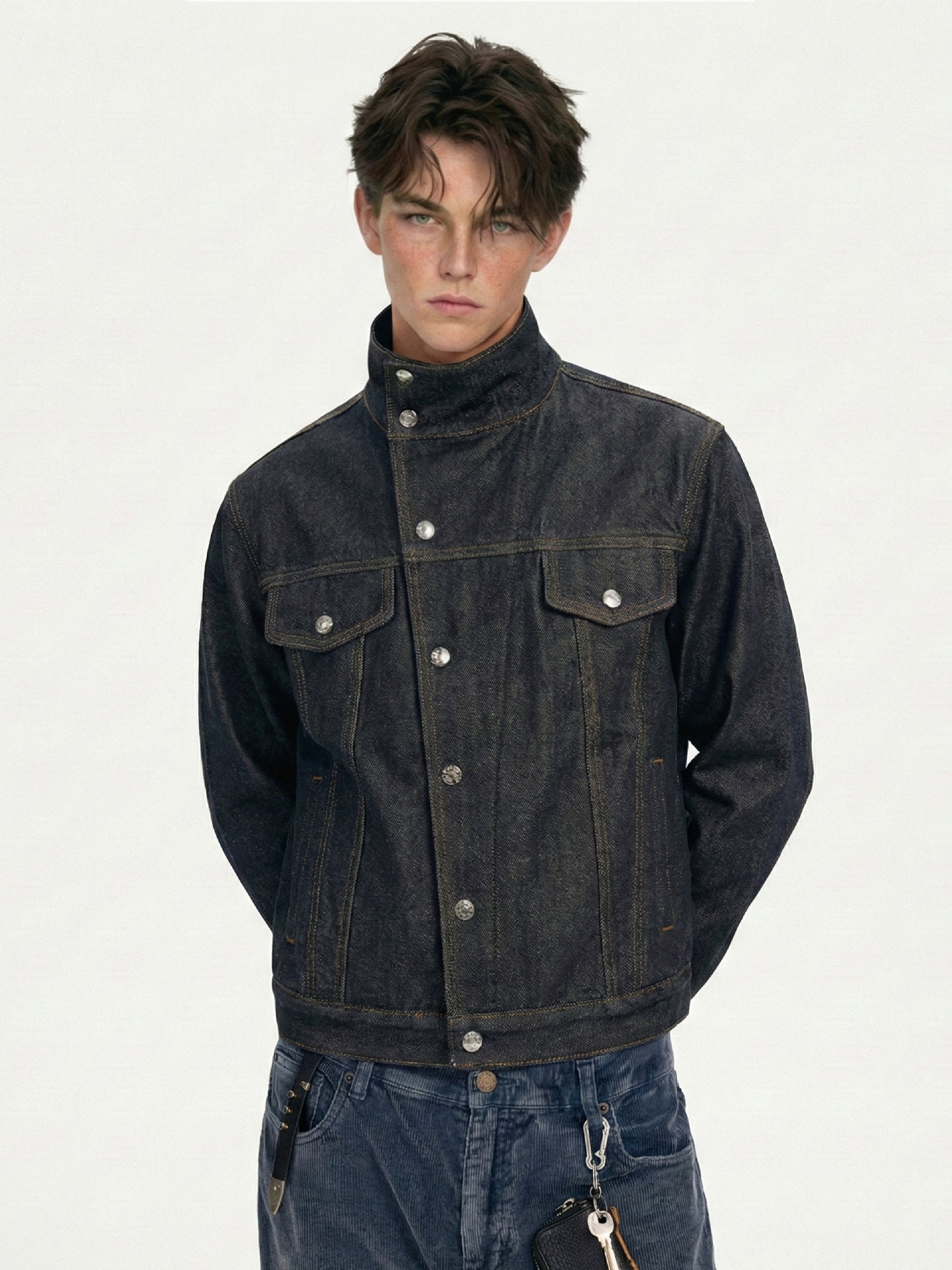 raw denim jacket