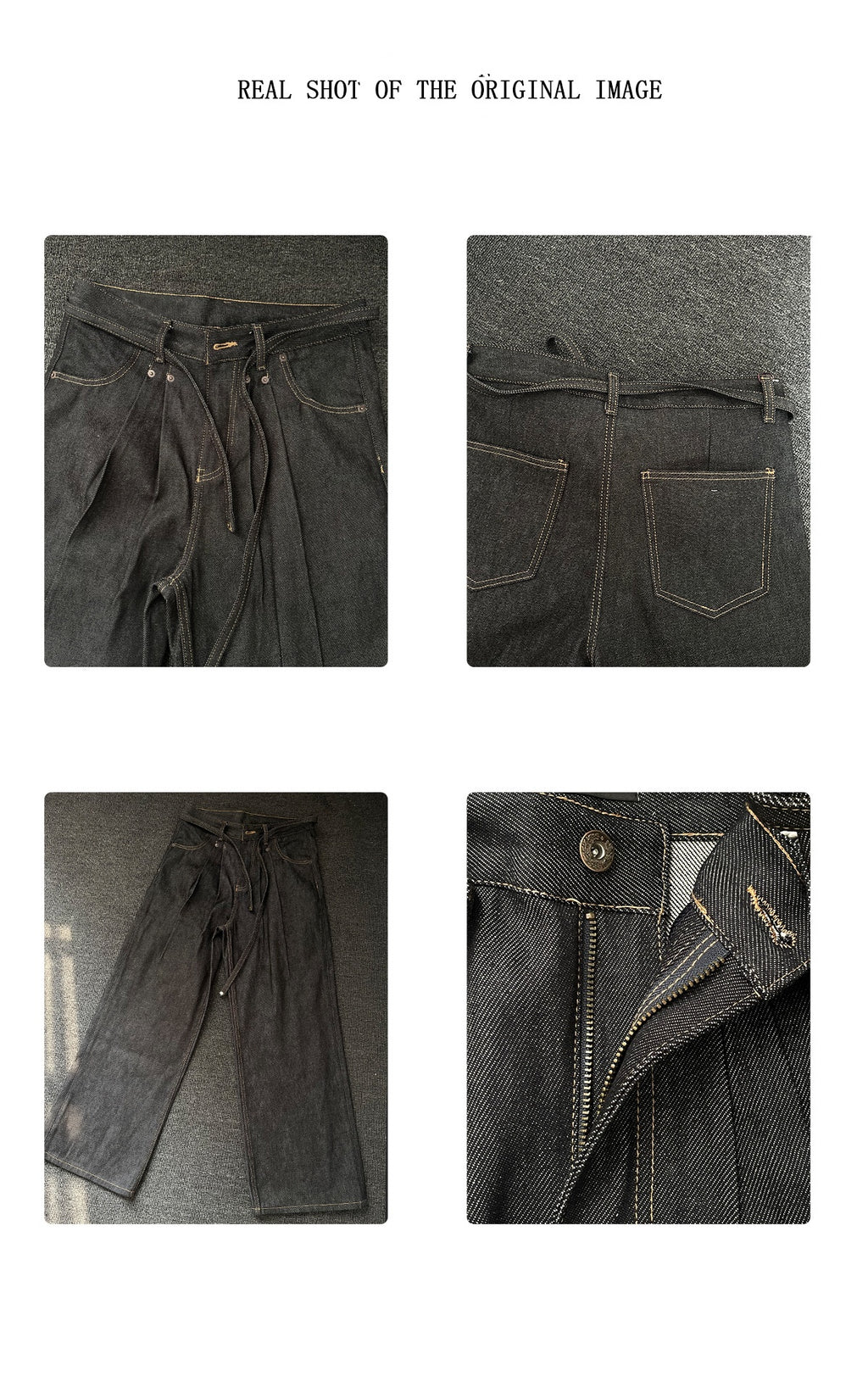 Black stiff jeans