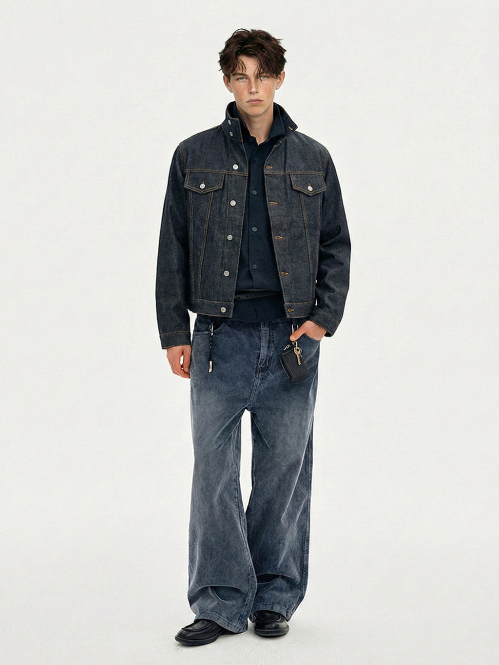 raw denim jacket