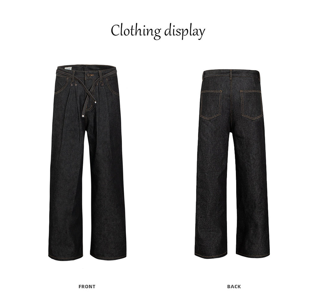 Black stiff jeans