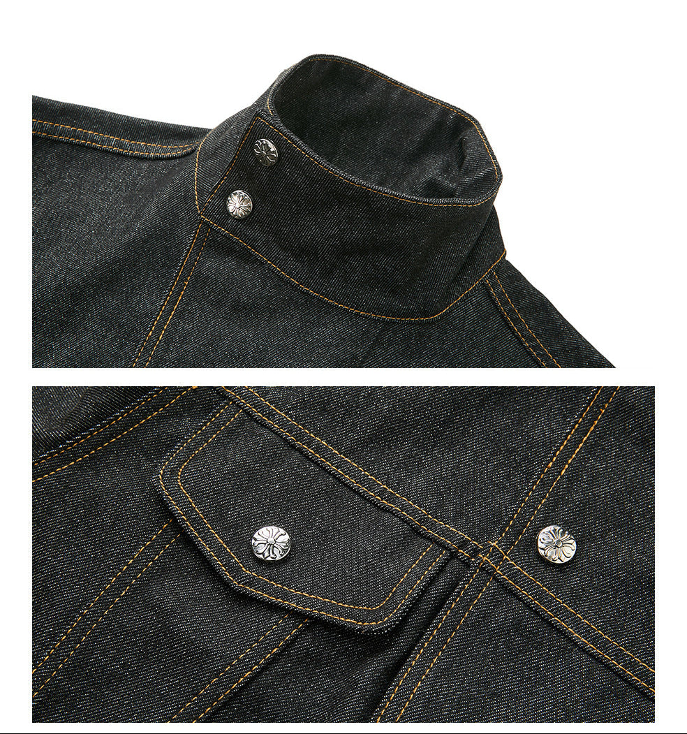 raw denim jacket